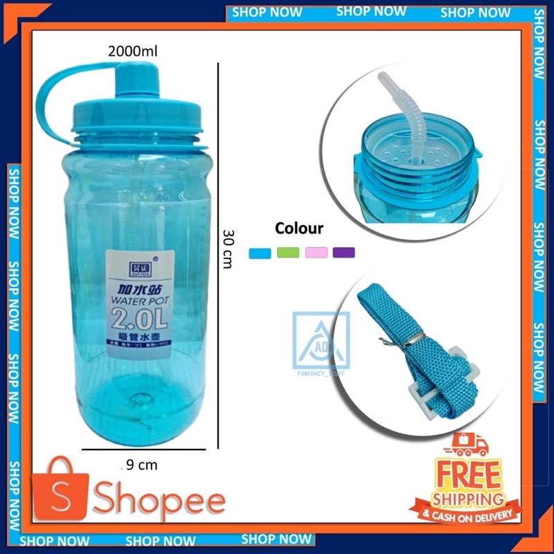 BOTOL AIR MINUM JUMBO SELIYA TALI 2 LITER