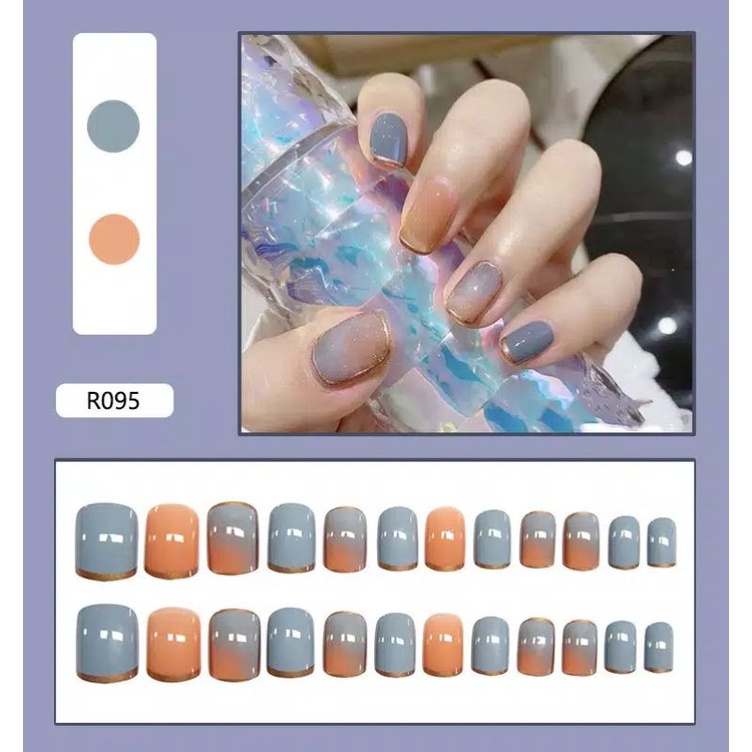 Kuku Palsu Murah 24pcs/FakeNails/Fake Nail/ kuku cantik/Kuku Palsu