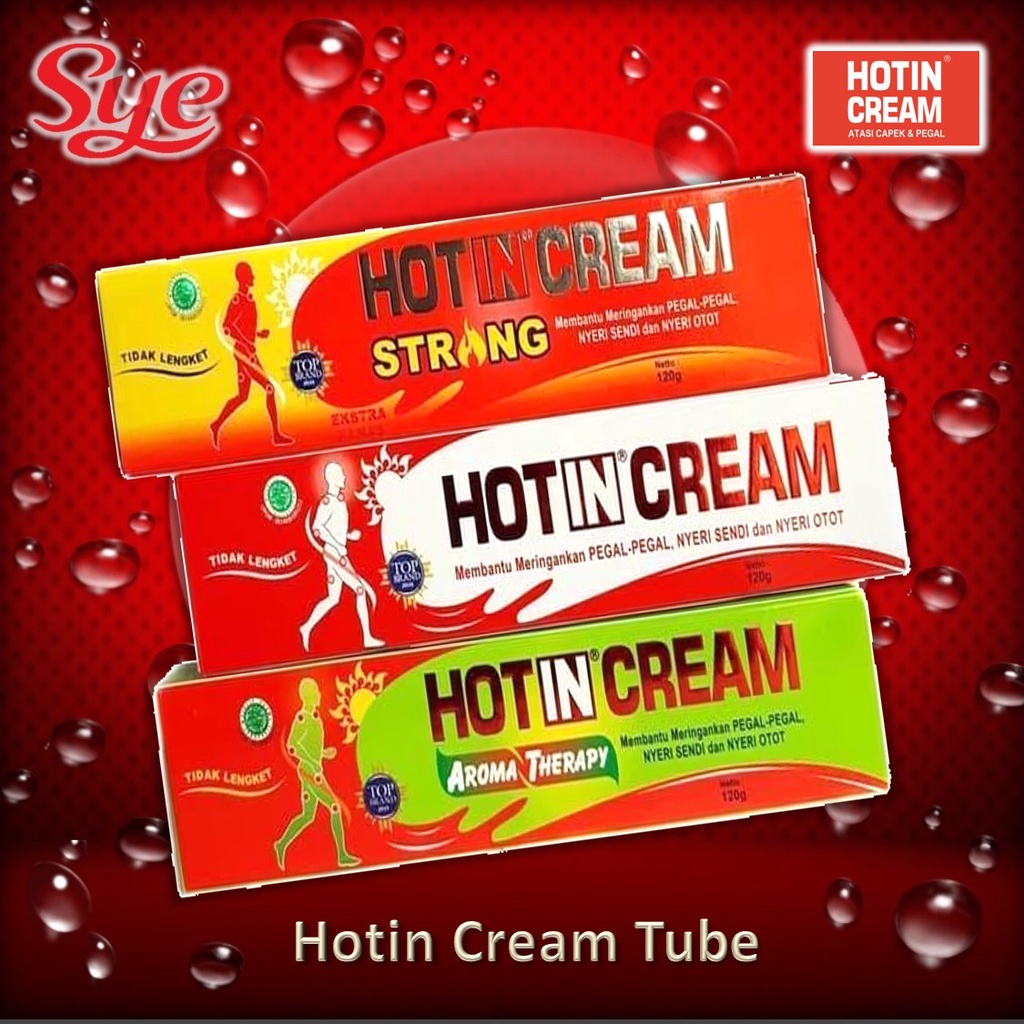 BPOM HOTIN CREAM TUBE 120gr &amp; 6gr / HOT IN KRIM PEGAL NYERI OTOT / SYE