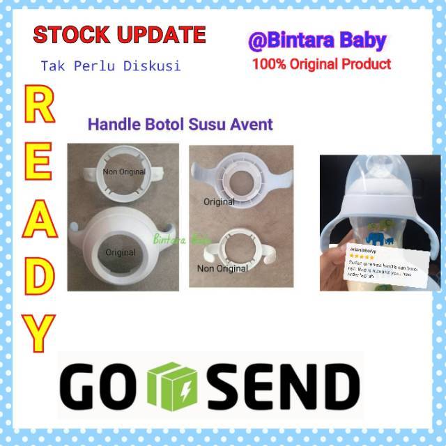 Handle Pegangan Botol Susu Bayi /  Gagang Botol Avent Natural Handle / Tangkai Gagang Botol Avent Classic