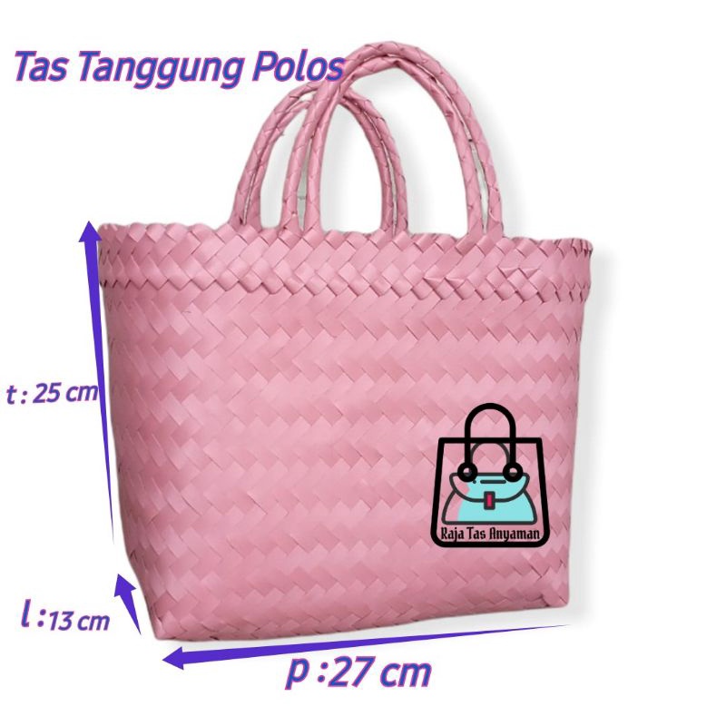 Tas Anyaman Tanggung Polos (M)