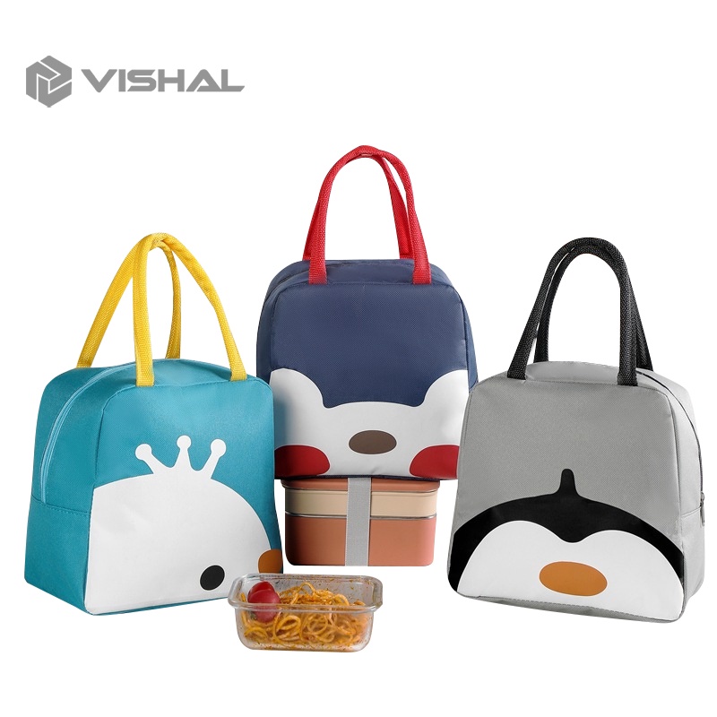 VISHAL Tas Bekal Karakter/Iconic Insulated Lunch Bag Cooler/Lunch Bag Sekolah -Tas Bekal Makan VS-28