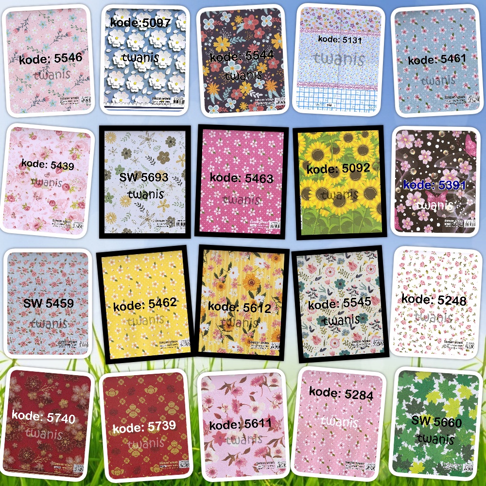 

Kertas Kado Bunga Bungkus Kado SANWA isi 30 Lembar Campur Bisa Pilih Motif Sesuai Stok