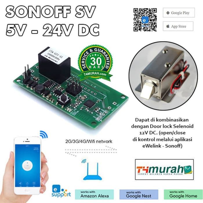 Perlengkapan Listrik - Saklar Broco - Saklar Wifi Remote Control Timing Doobell / Smart Switch Relay