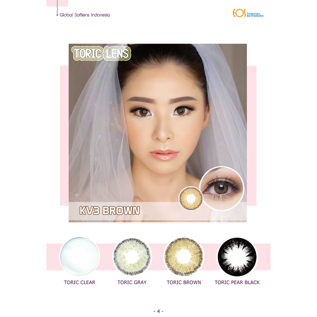 GlobalSoftlens - EOS Toric/ Silinder/ Astigmatisme Lens (PEMAKAIAN 6 BULAN)