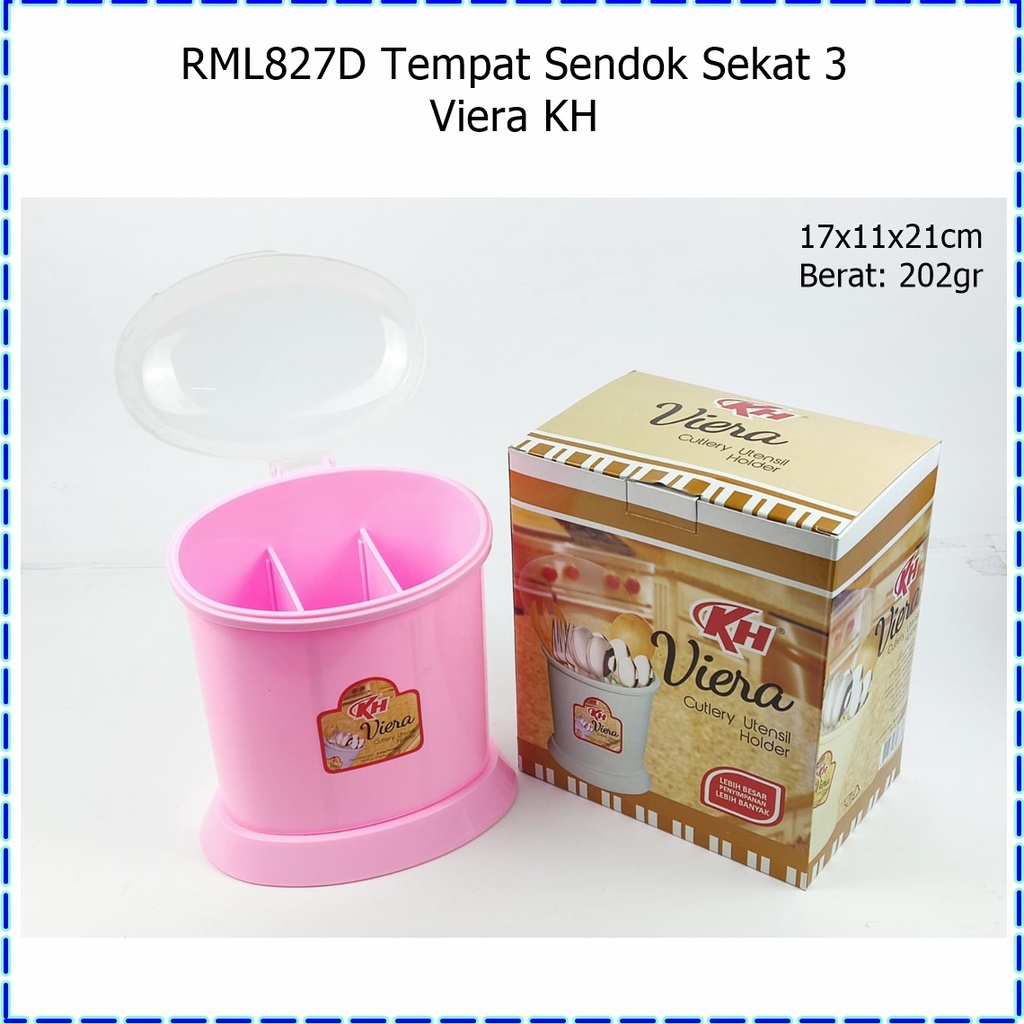 RML827D Tempat Sendok Sekat 3 Viera KH