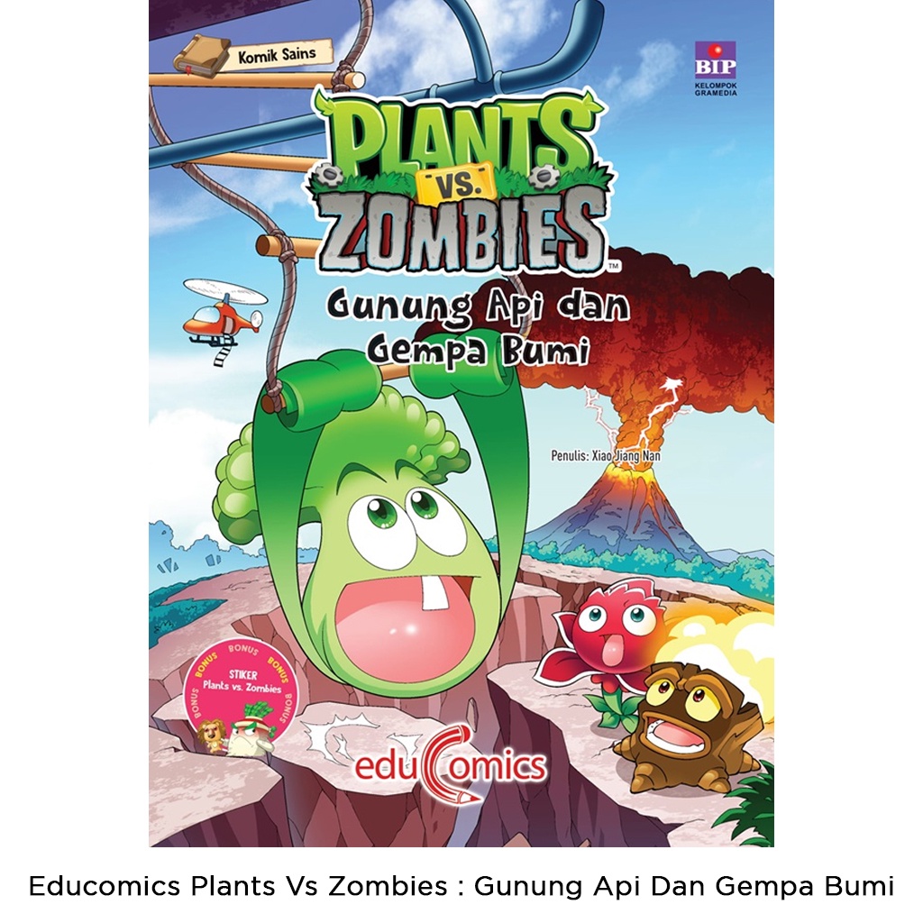 Gramedia Bali - Educomics Plants Vs Zombies : Gunung Api Dan Gempa Bumi