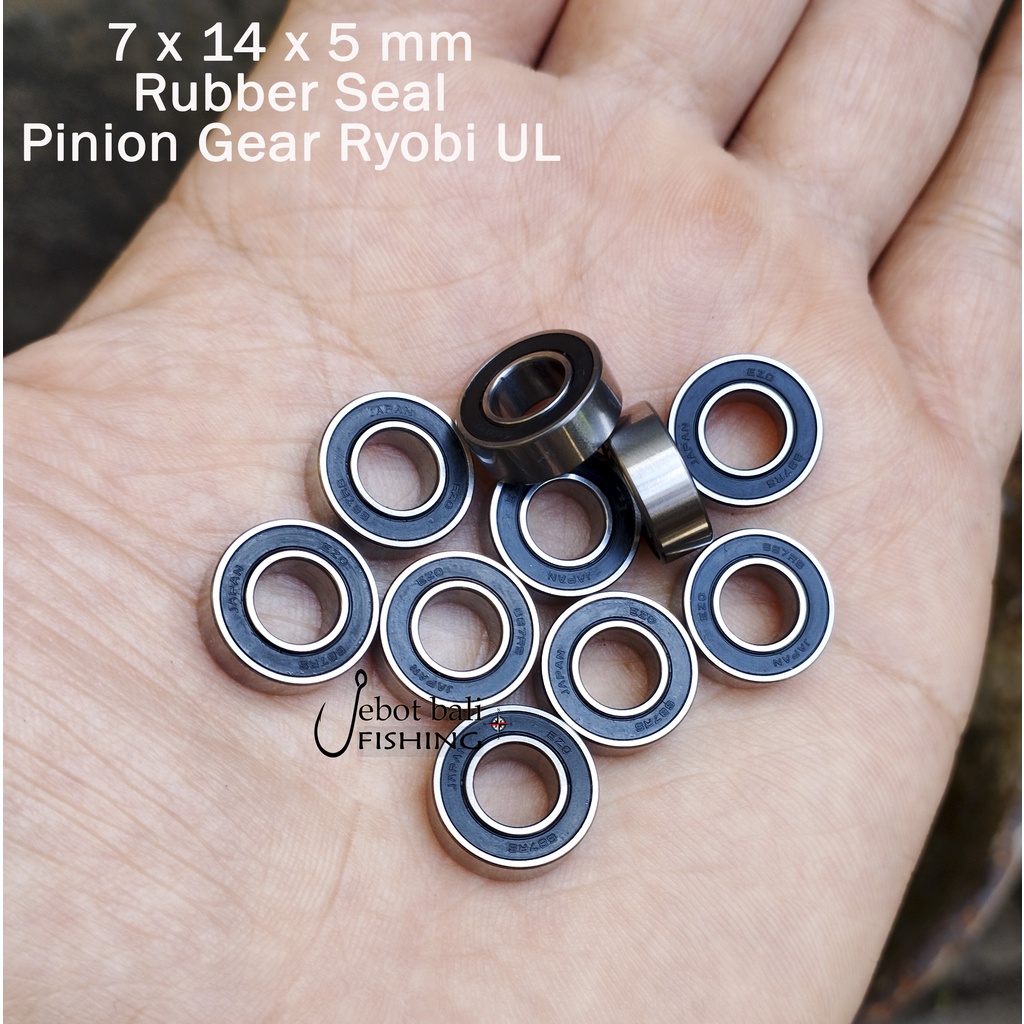 Bearing Pinion Gear Ryobi UL Series Atau Sejenis - Rubber Seal - Dimensi 7x14x5mm - Ball Bearing Ree