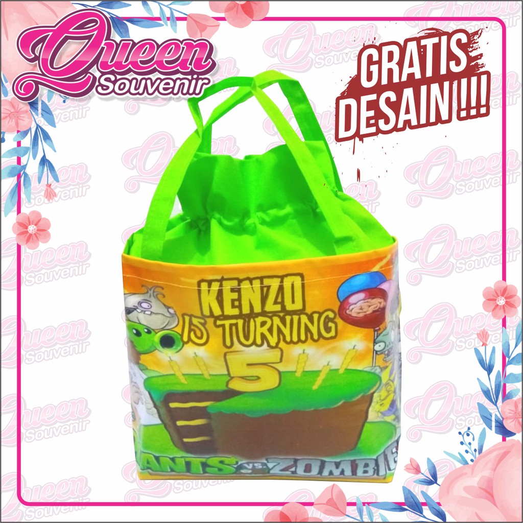 

Tas Ulang Tahun / Goodie Bag serut /hantaran /nasikotakmenenamg/7bulanan