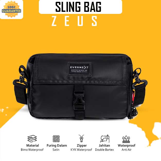 Tas Selempang Bahu Kecil Sling Bag Distro Pria Cowok Kanvas Waterproof Anti Air Tas Cowok Slempang Pria Tas Selempang Bahu Canvas Jalan Jalan Kondangan Simpel Keren Kekinian Waterproof Anti Air