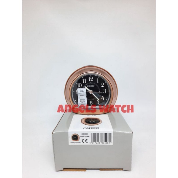 angelswatch jam weker beker qhe178 original ada fitur lampu/ jam weker beker seiko qhe178 original