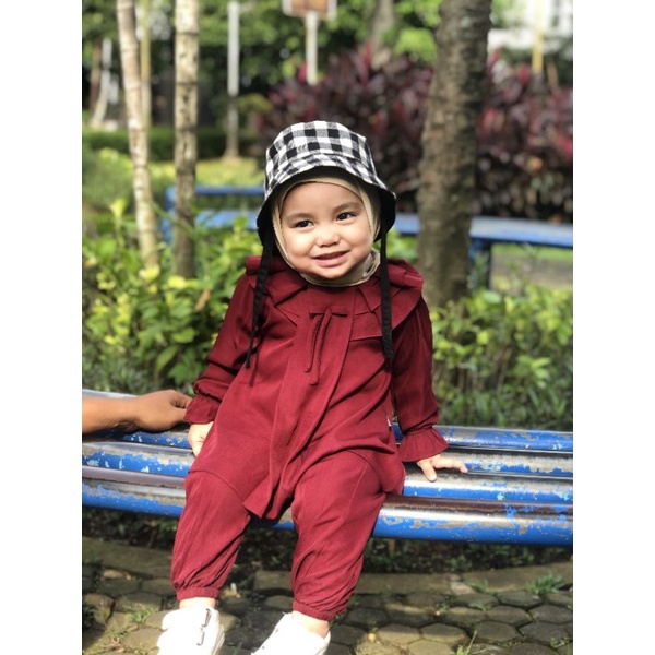 BABYNHA Baju Anak Setelan Perempuan Tangan Panjang Usia 1-4 Tahun/Yaya Oneset