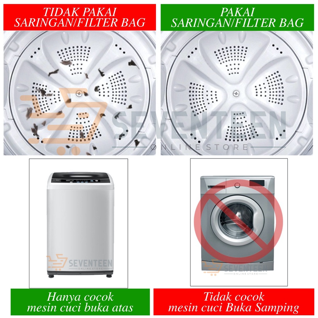 SARINGAN LAUNDRY FILTER BAG / SARINGAN KOTORAN PAKAIAN / BOLA LAUNDRY JARING / PEMBERSIH PAKAIAN