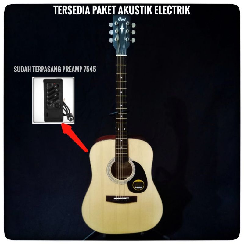 GITAR CORT AKUSTIK AD810 NECK UTUH TANPA SAMBUNGAN BERGARANSI