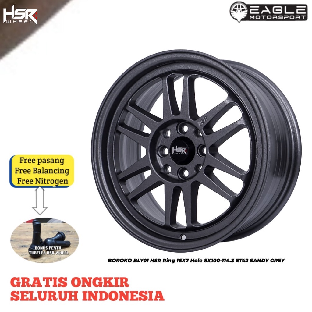PAKET VELG BAN MOBIL AVANZA R16 HSR BLY01 PLUSH BAN 205 55 R16 ACCELERA PHI