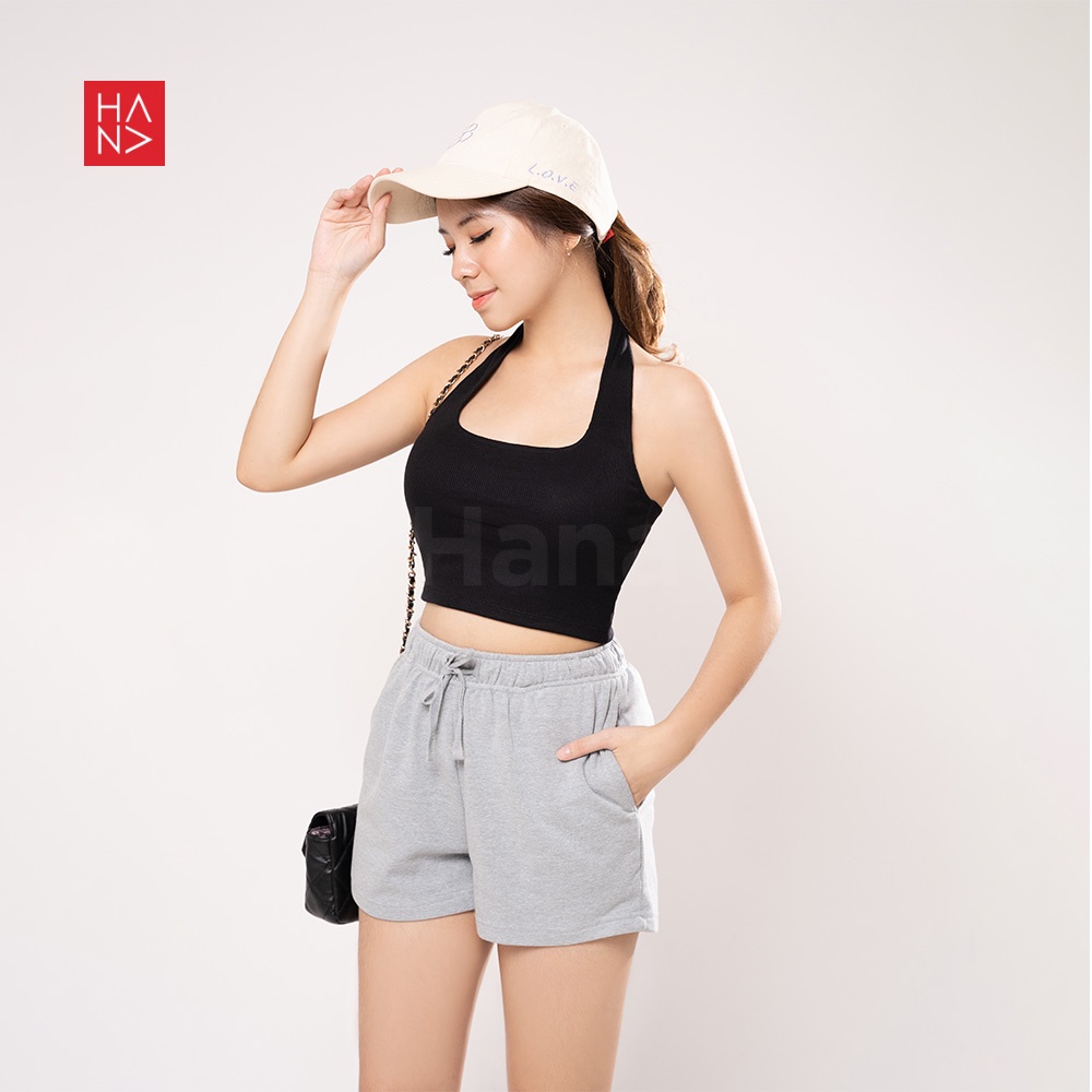 HanaFashion JKT - April Tanktop Halter Wanita Rajut Murah - TT232