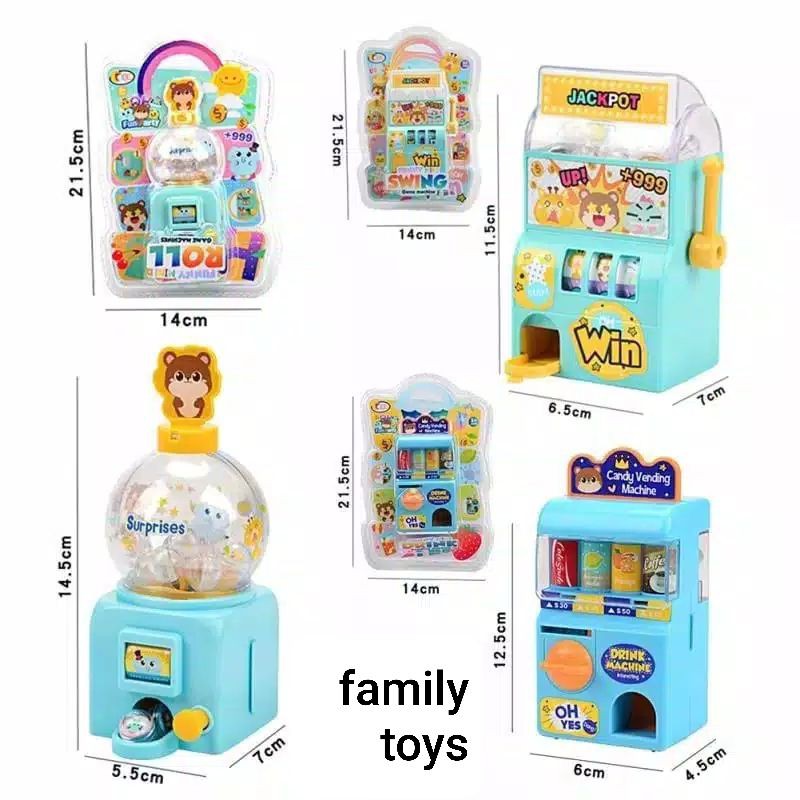 Family games Mainan roll machine mesin anak binatang