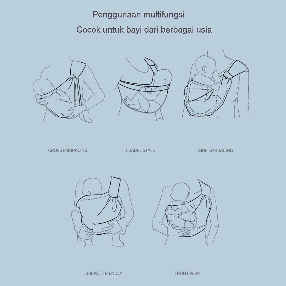 COD Gendongan bayi Baby Carrier M shape Newborn 0-36 Bulan