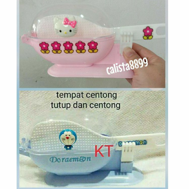 Tempat entong nasi sendok nasi hello kitty tempat centong nasi doremon hello kitty