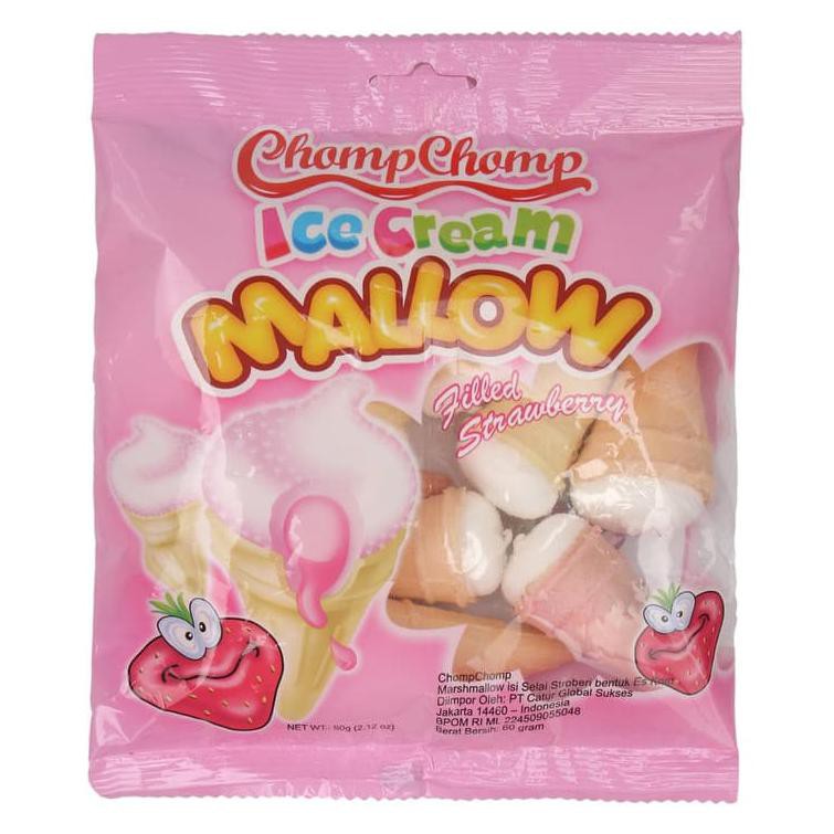 

Terbaru Chomp Chomp Ice Cream Marshmallow Strawberry 60 Gram/ Chompchomp Mallo