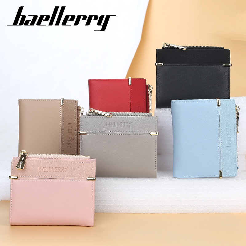 BAELLERRY DR033 Dompet Wanita Lipat Bahan Kulit PU Leather Premium WATCHKITE WKOS