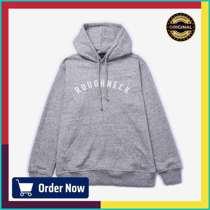 Roughneck H350 Dot Grey Sig White Hoodie - l, abu-abu