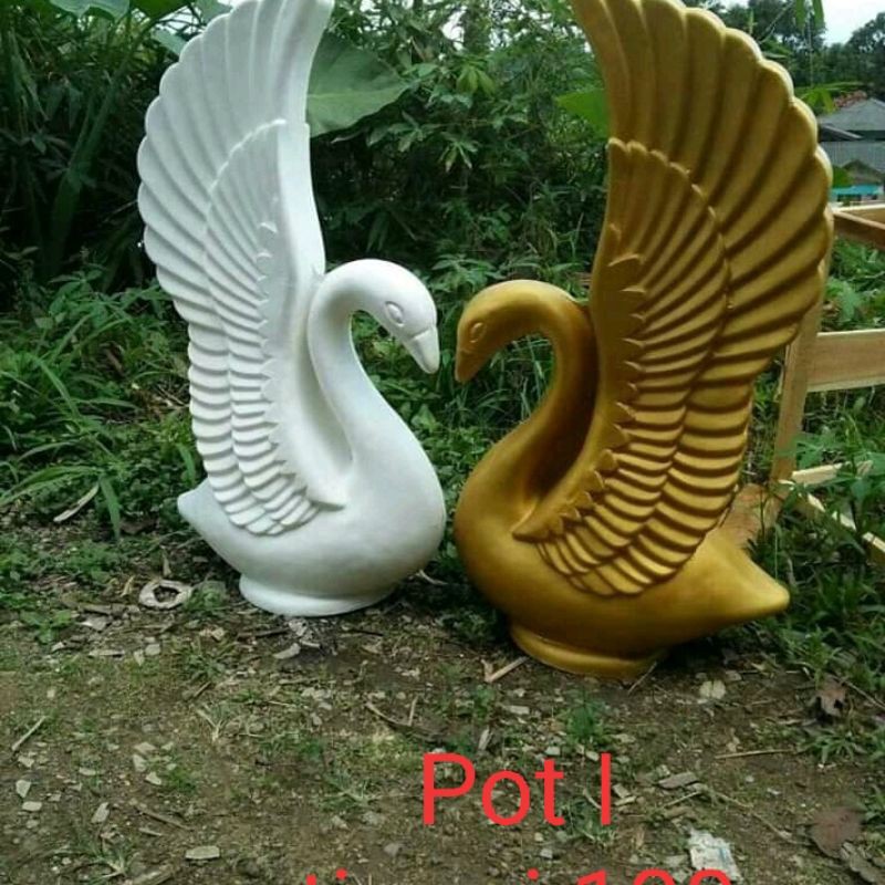 vas bunga dekorasi/angsa dekorasi pelaminan