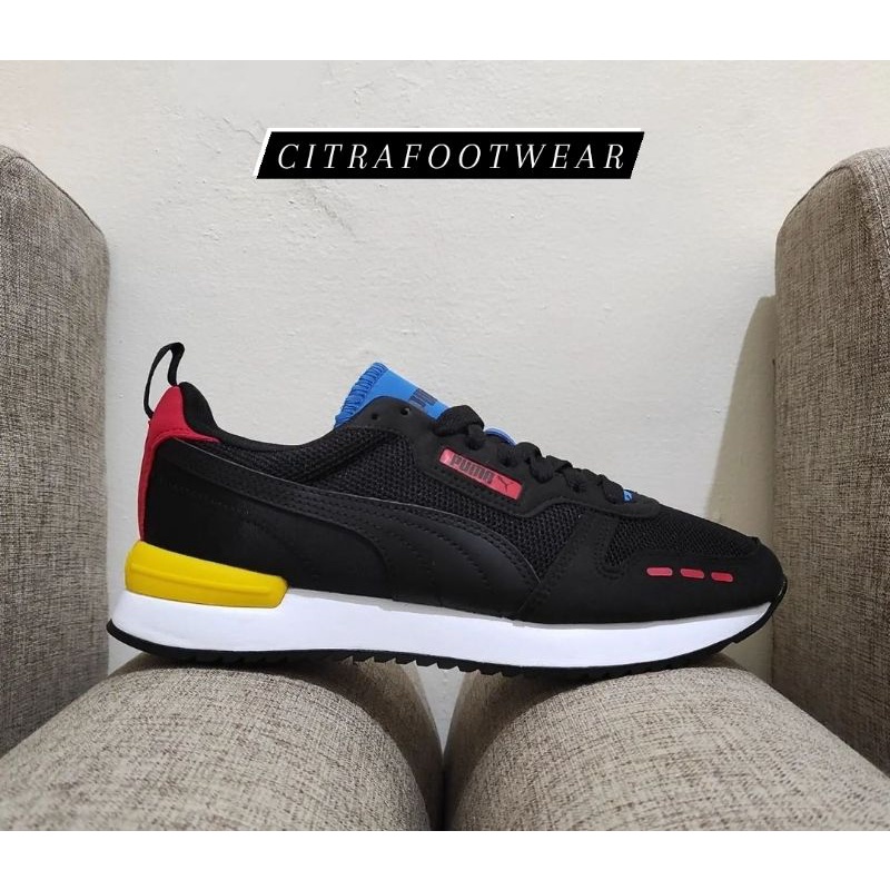 SALE 70% Sepatu Pria wanita Puma R78 "Black" 373117 38
