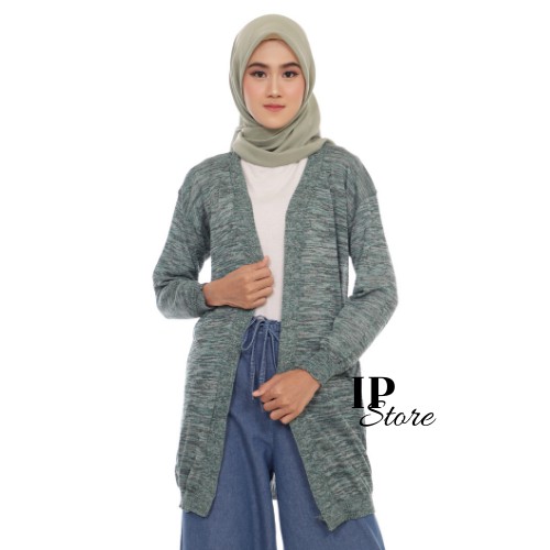 Long Twist Cardigan Rajut Panjang Wanita Style Hijab Remaja Premium