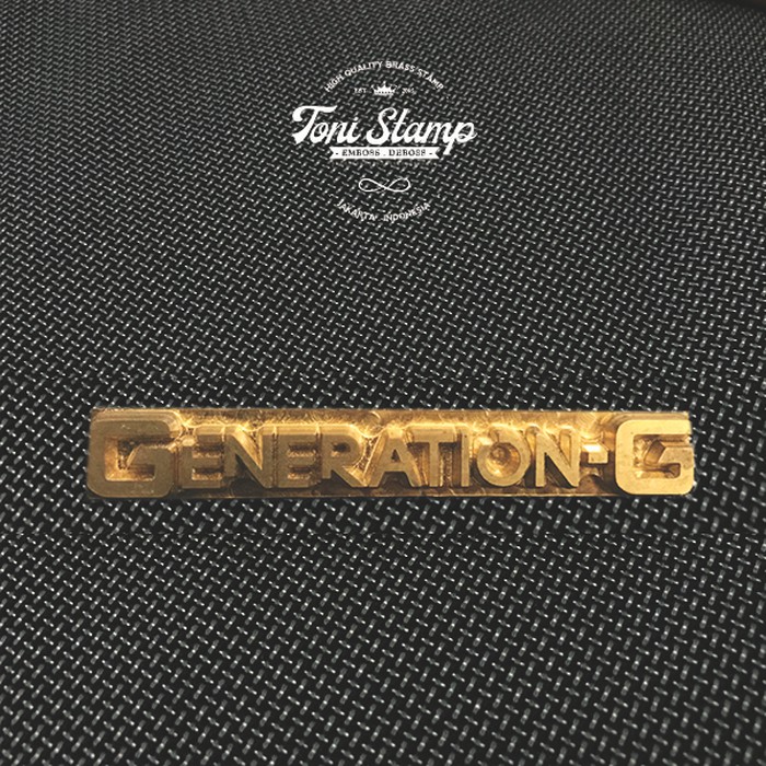 Plat matras emboss kulit hot print hot stamp kuningan Custom Termurah
