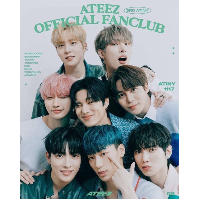 [READY STOCK] MEMBER SET MEMBERSHIP ATEEZ 3rd (san hongjoong yeosang)