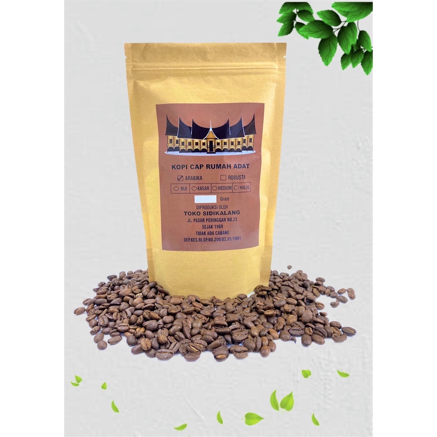 Kopi Sidikalang Arabika Premium Cap Rumah Adat  250 gram