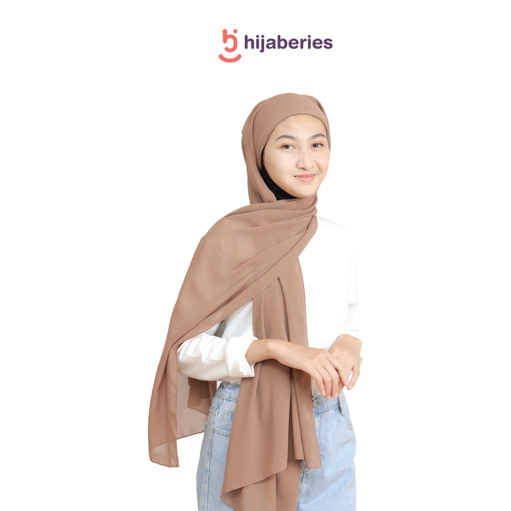 Malaka Pashmina Inner Hijaberies - Pashmina yang menyatu dengan Ciput-Cocoa
