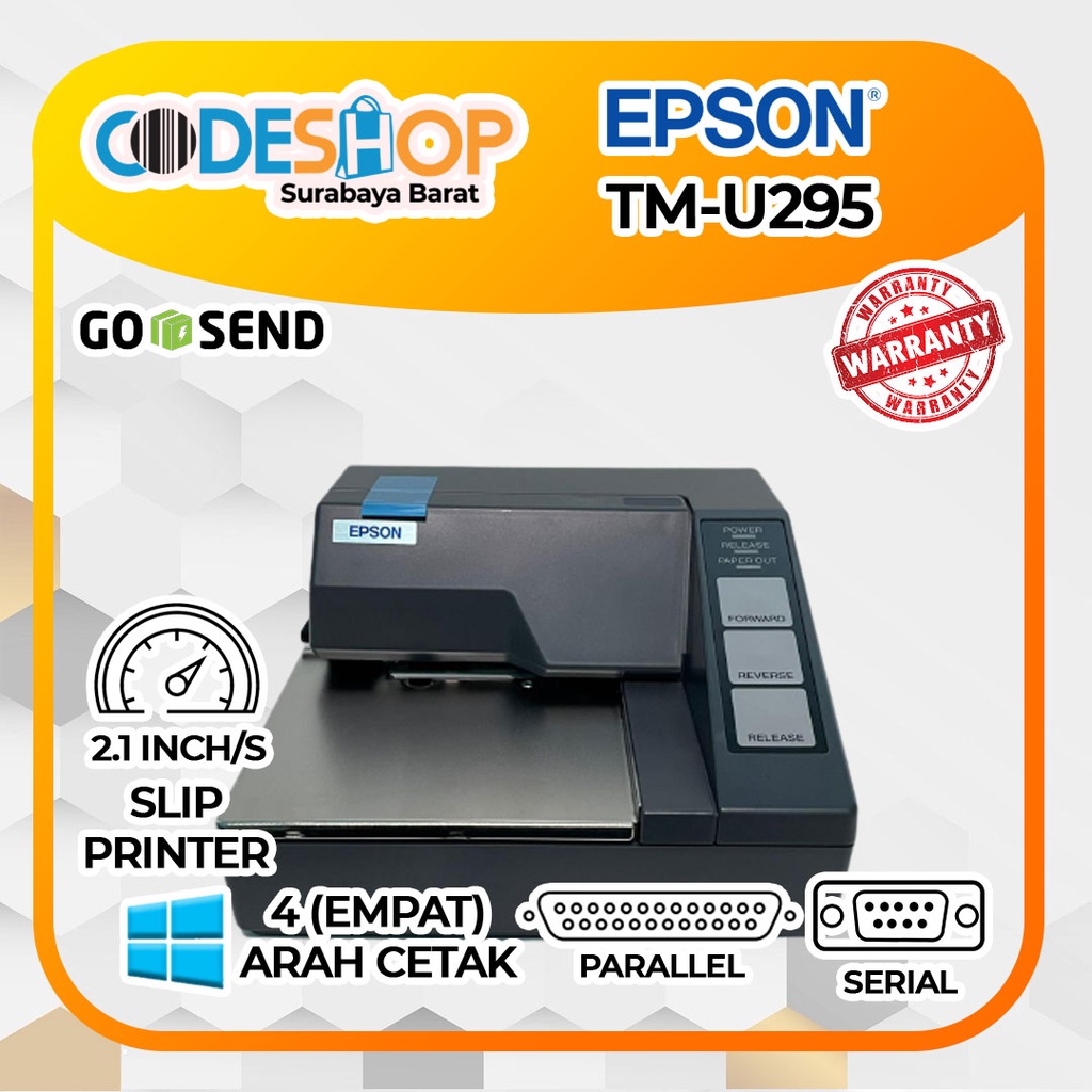 MESIN CETAK STRUK PRINTER POS DOT MARIX EPSON TMU 295 / TMU295 / TMU295