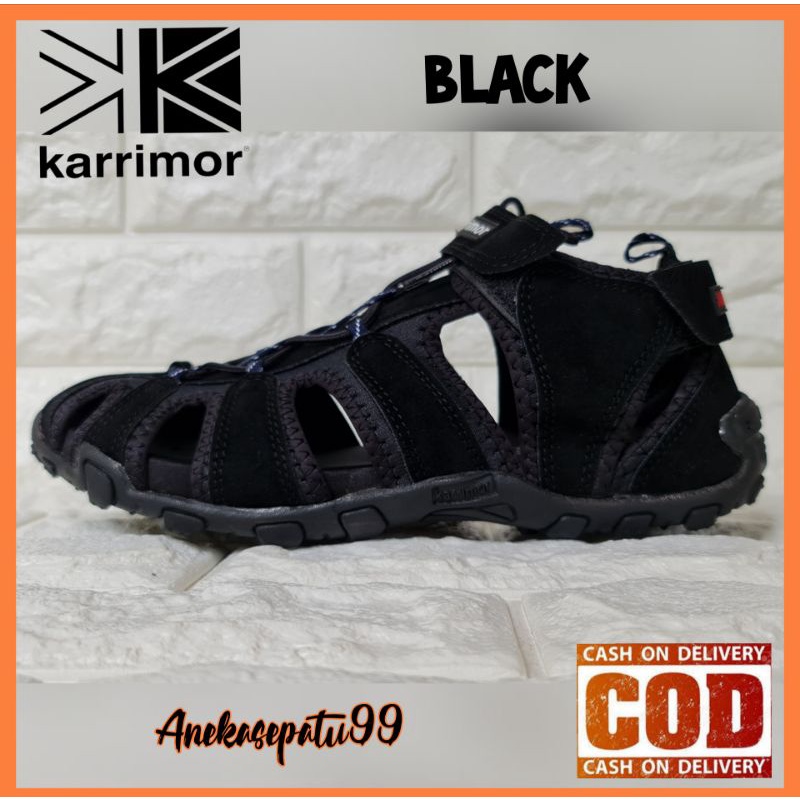 SANDAL GUNUNG OUTDOOR KARRIMOR SOL KARET ANTI SLIP / SENDAL SEPATU TRACKING HIKING COWOK KARRIMOR MTB