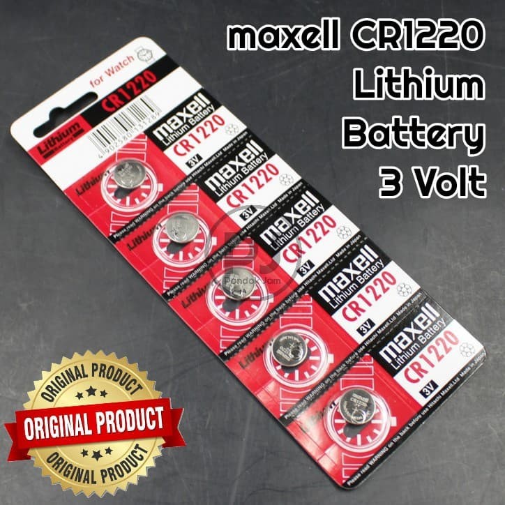 batrai maxell cr 1220 lithilium battery 3v original,baterai maxell cr 1220