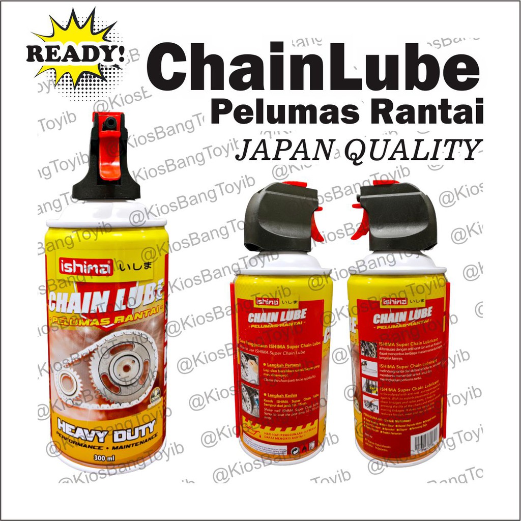 Chainlube Chain Lube Oli Rantai Pelumas Rantai 300mL Japan Quality &quot;ISHIMA&quot;