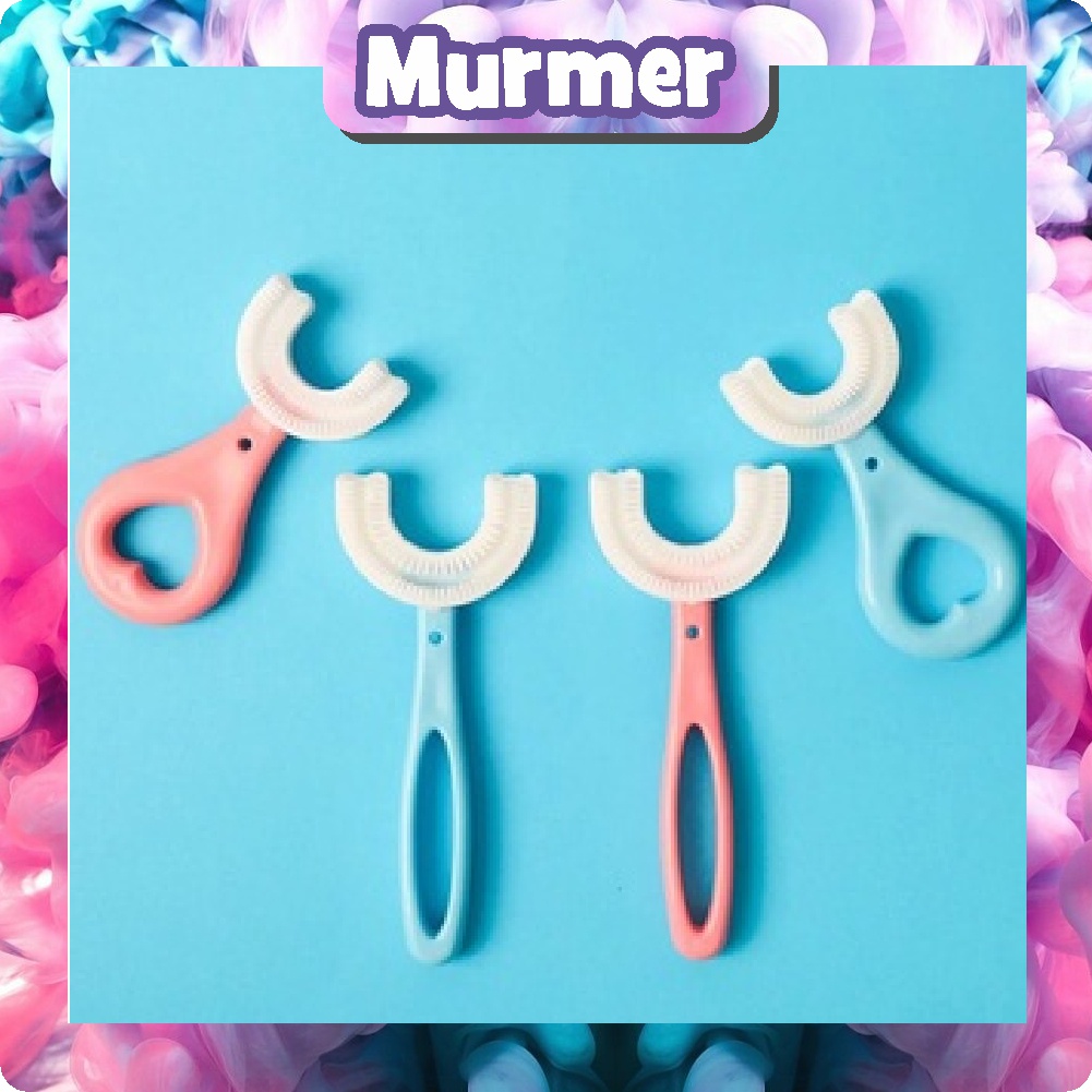 Murmerofficial Sikat gigi betuk u anak Bahan silikon / Training Toothbrush R605 R737