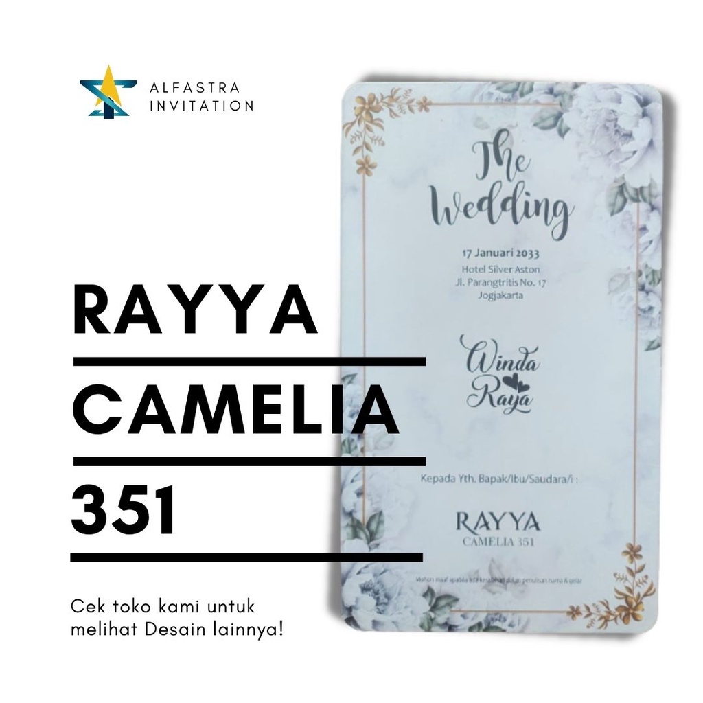 UNDANGAN PERNIKAHAN RAYYA CAMELIA 351
