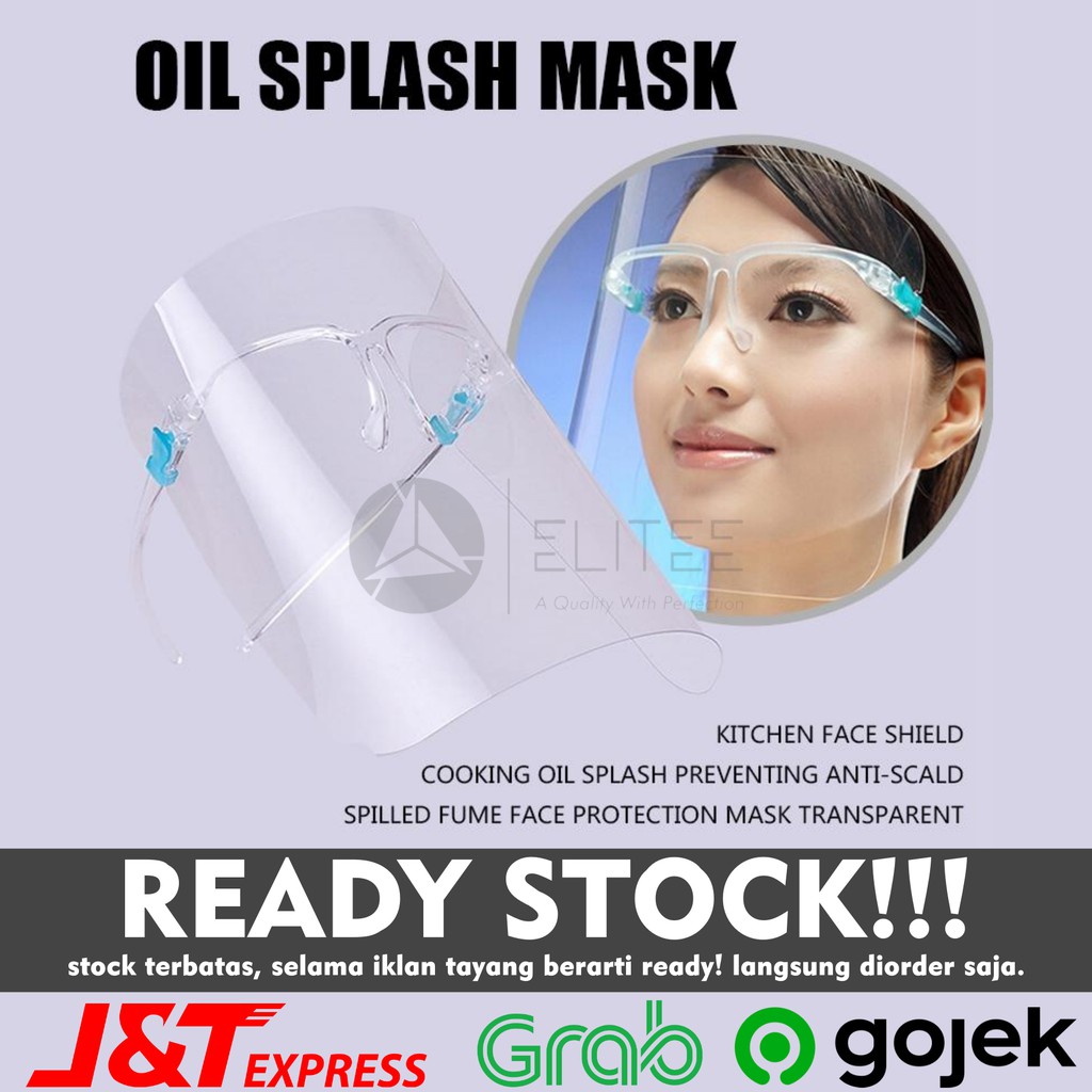 READY STOCK!!! Face Shield Kacamata Pelindung