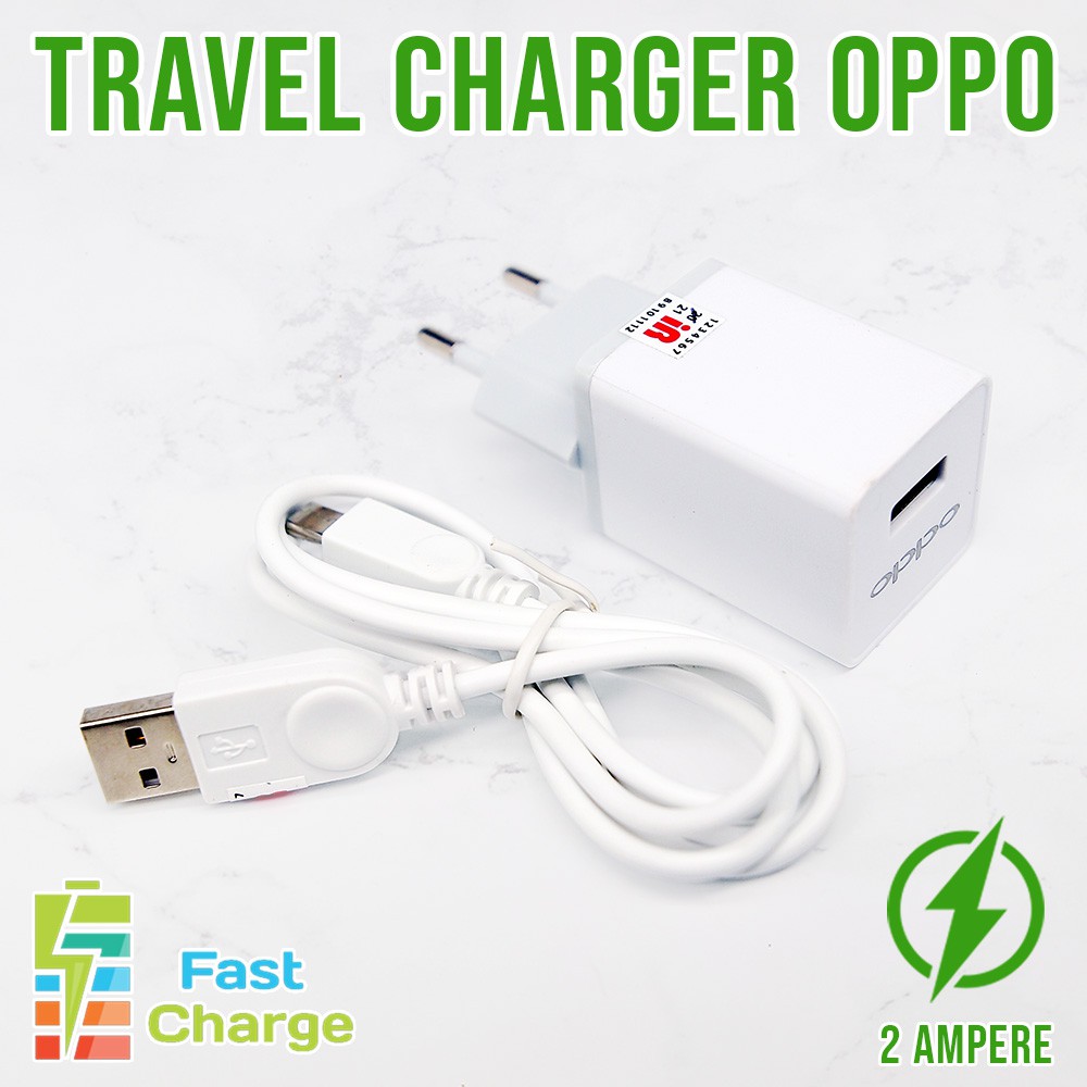 CHARGER OPPO F5 F7 F1 PLUS  A7 A8 3 A3S A37 FAST CHARGING TRAVEL CHARGER OPPO USB 2A