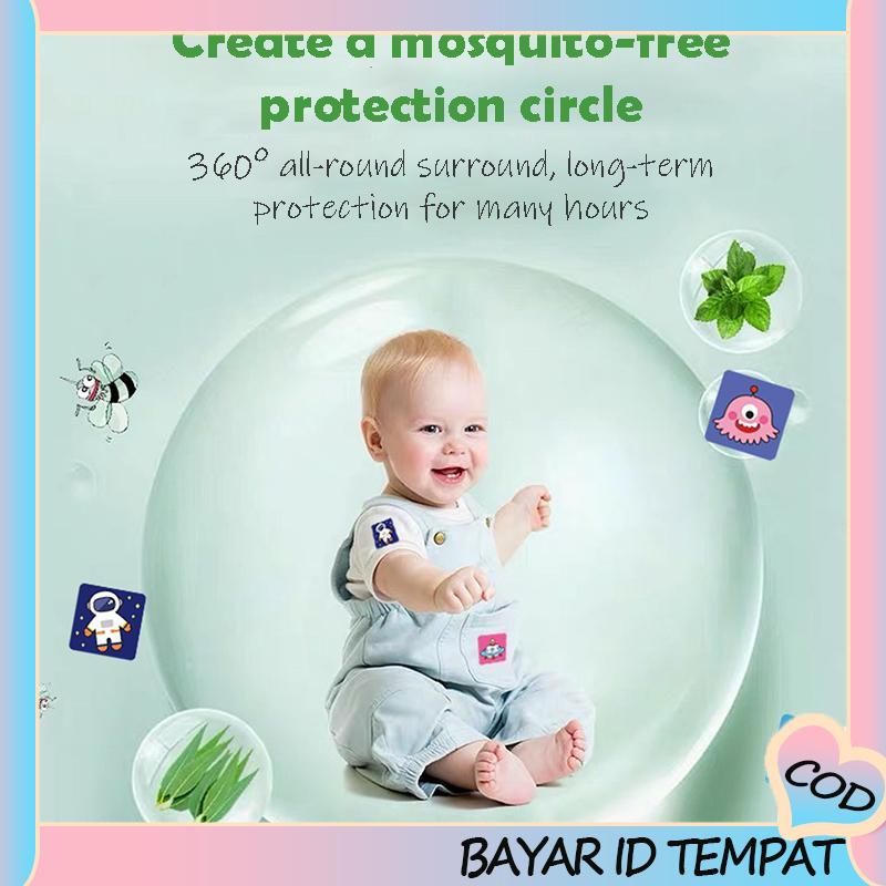 COD❤️ 6 PCS bayi stiker pengusir nyamuk Hewan Kartun Anti Nyamuk Stiker Patch untuk Bayi Anak-anak Wanita Hamil-A.one