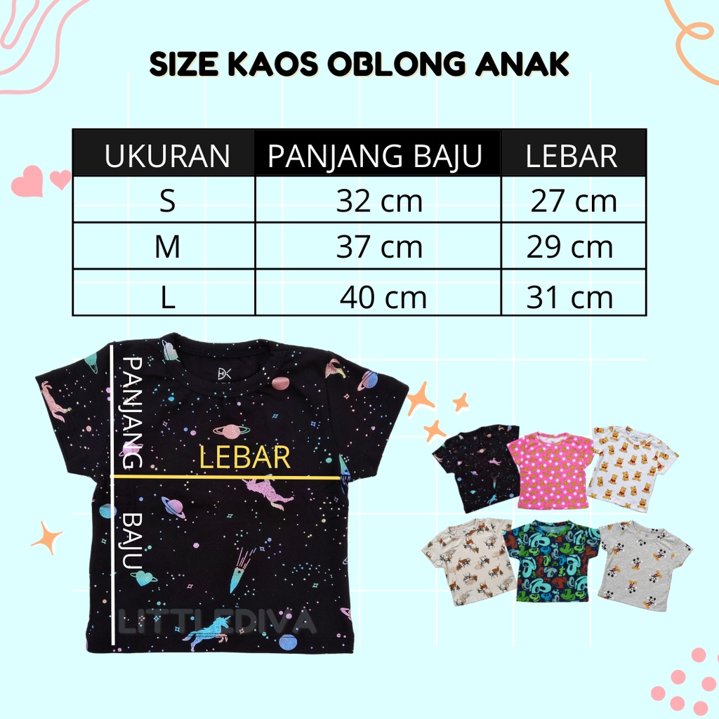 Butterflies Kaos Oblong Anak Motif size S M L 1 3 5 tahun Boy girl