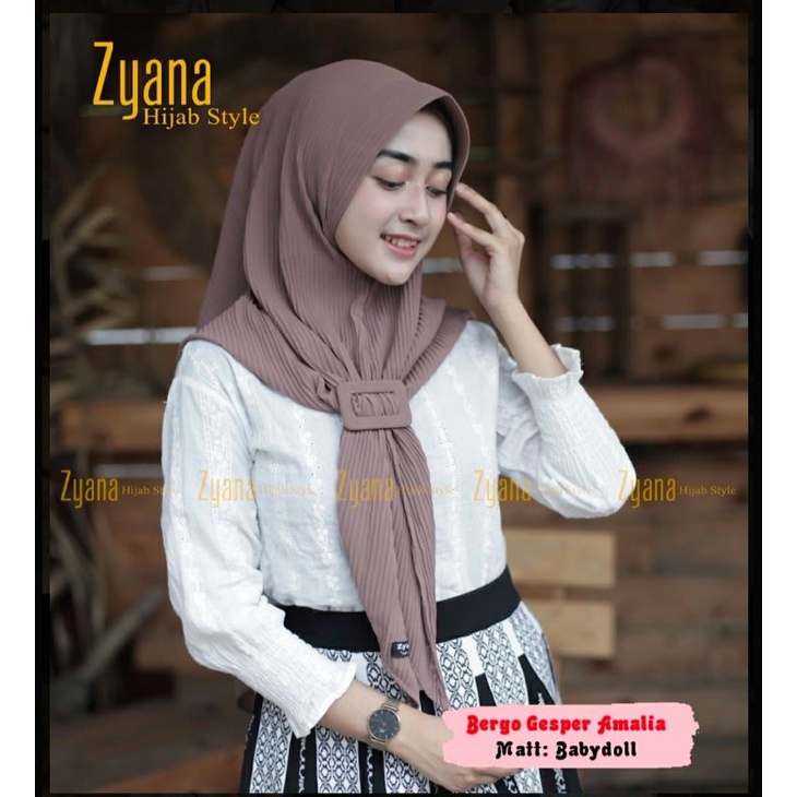 JILBAB INSTAN BERGO PLISKET PET GESPER/BERGO PLISKET LIDI
