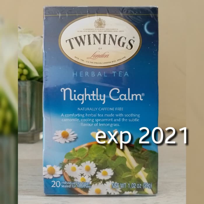 

Twinings Herbal Tea Nightly Calm Naturally Caffeine Free 20 Tea Bag - tth846