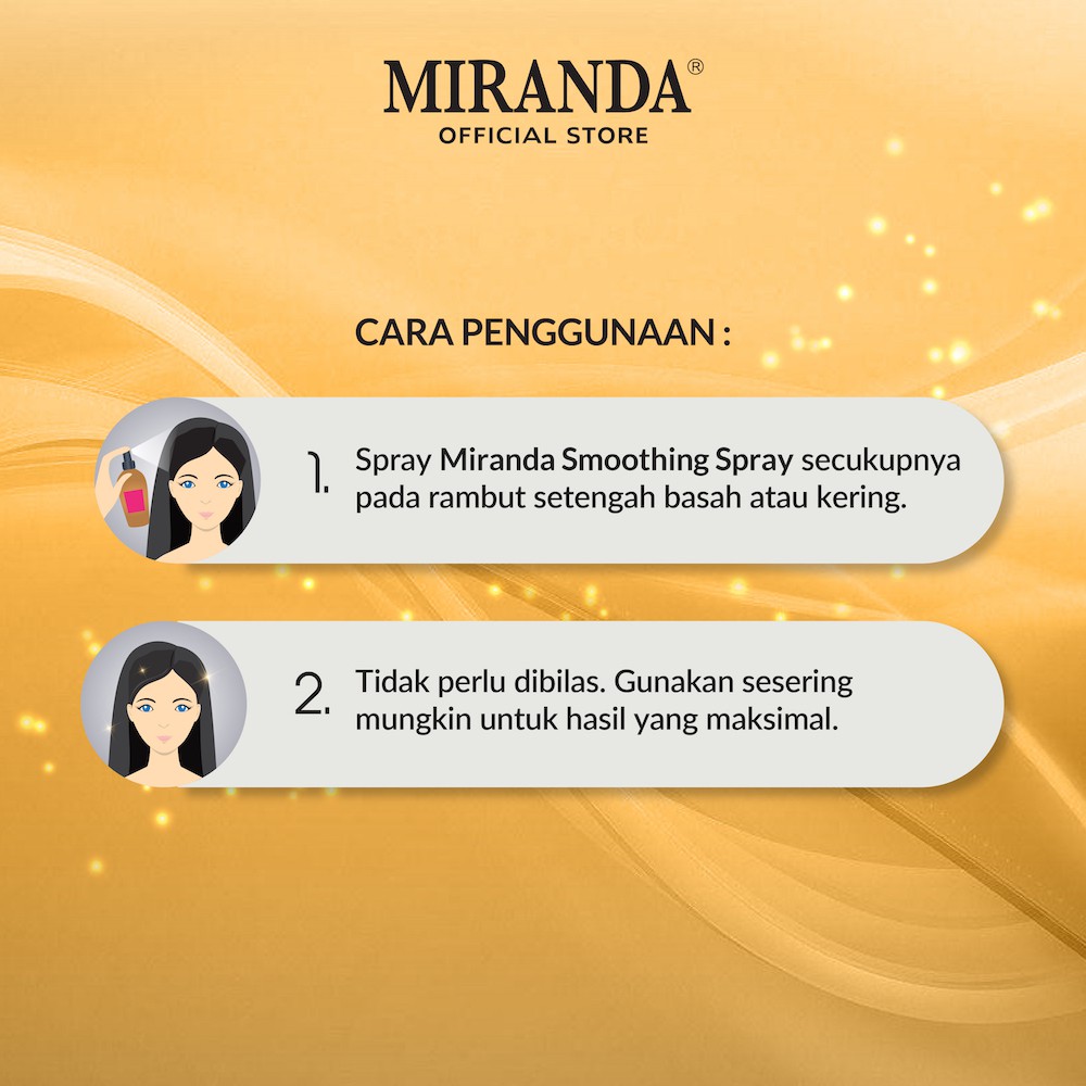 Miranda Keratin Smoothing Spray (Perawatan Rambut) 50ml