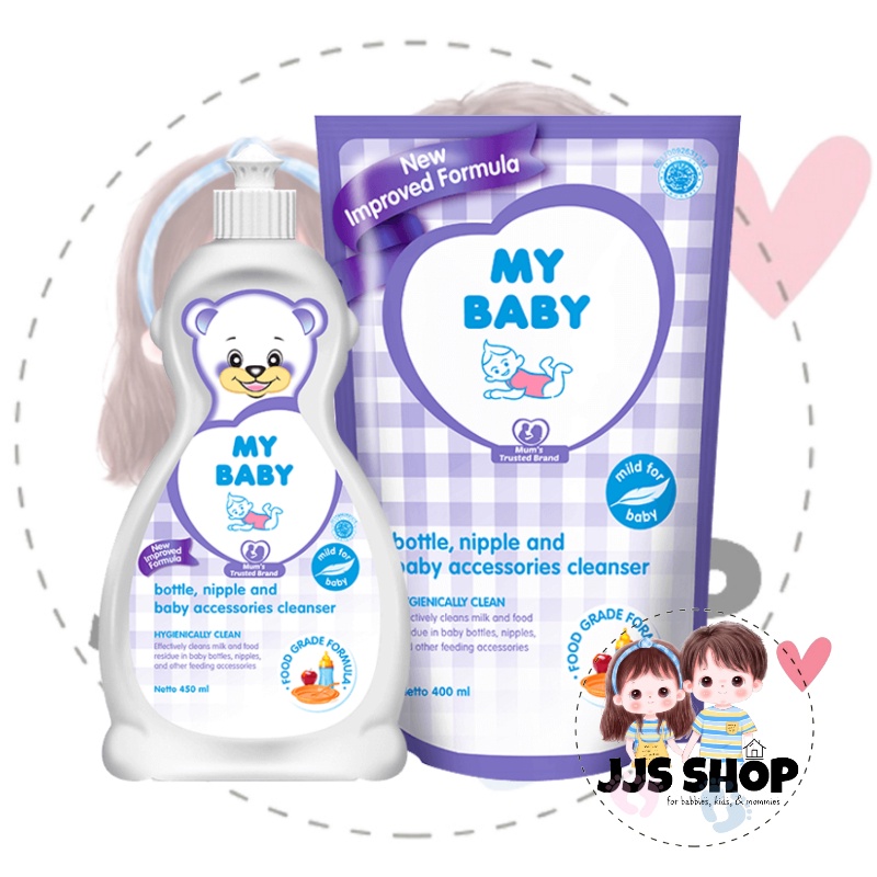 My Baby Bottle Nipple &amp; Baby Accesories Cleanser Refill 400ml / Sabun Cuci Botol Dot Bayi