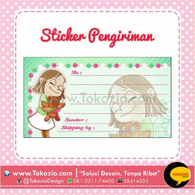 

STICKER PENGIRIMAN - Cutie Girl