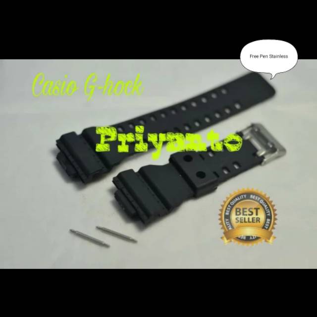 Tali Jam Ga-100 Strap Watch Tali Jam tangan Casio G-Shock Ga-100 Ga100 Free Pen Stainless