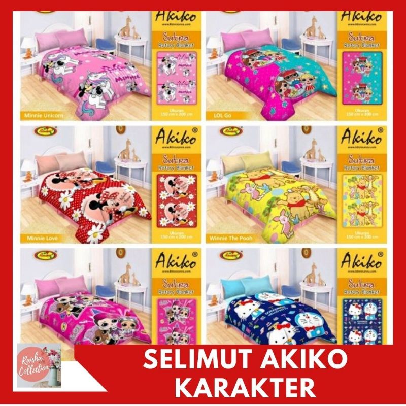 Selimut Rosanna Akiko Karakter Anak Ukuran 150x200cm